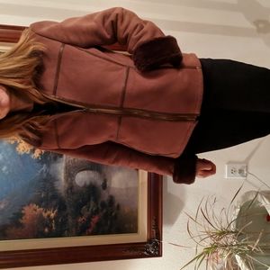 Gallery Faux Suede Coat